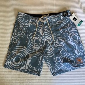 Rip Curl size 34 Blue & white pocket board shorts